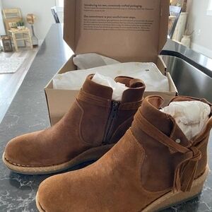 Brown Suede Ankle Boots